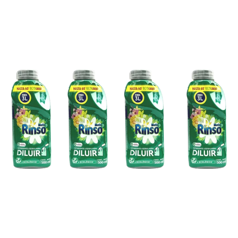 Detergente Líquido Rinso 4 Unidades De 500ml-0