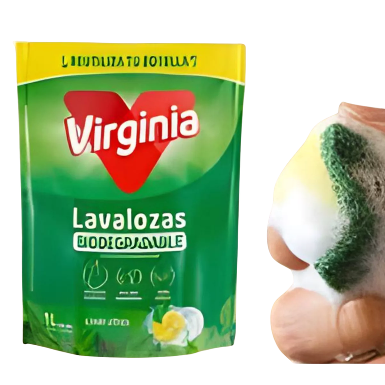 Pack 7 Lavalozas Virginia Biodegradable Limón Citrus 1 Lt-1