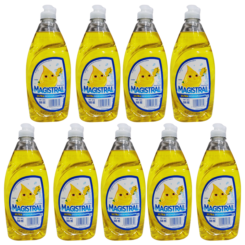 Pack 9 Lavalozas Magistral Concentrado 500ml Rinde Más-0