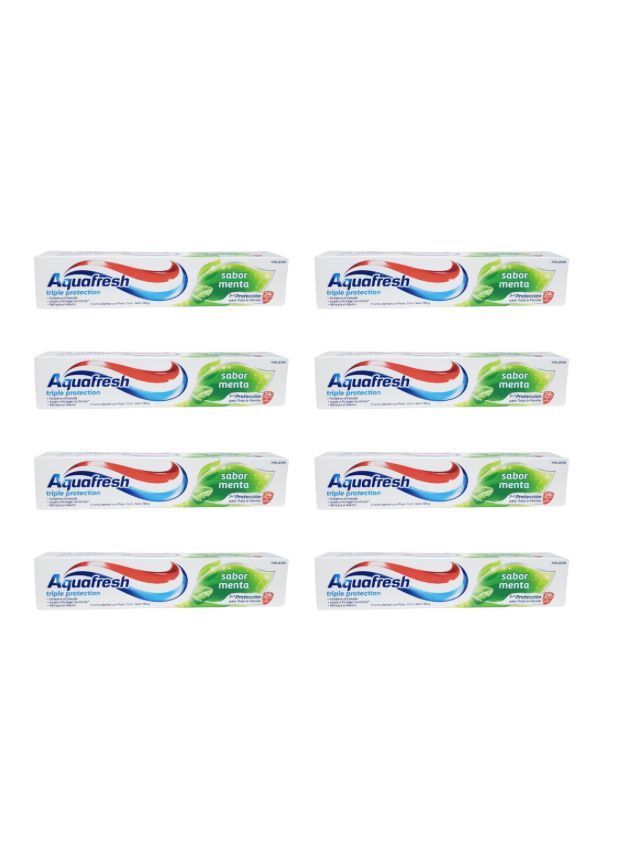 Pack 8 Pasta Dental Aquafresh Menta 158 g