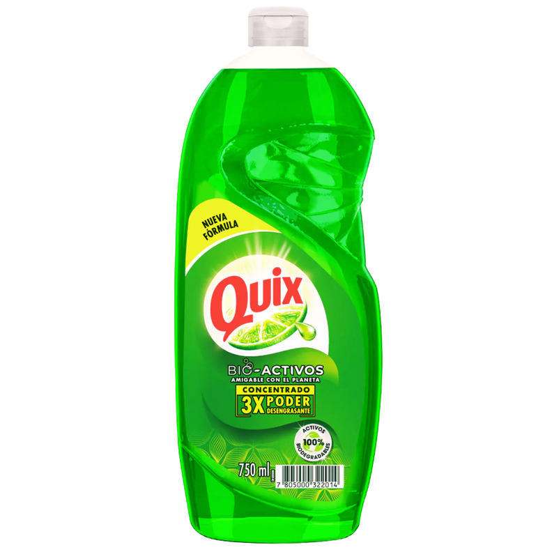 Pack 2 Lavaloza Quix Biodegradable Aroma Limón 750ml-1