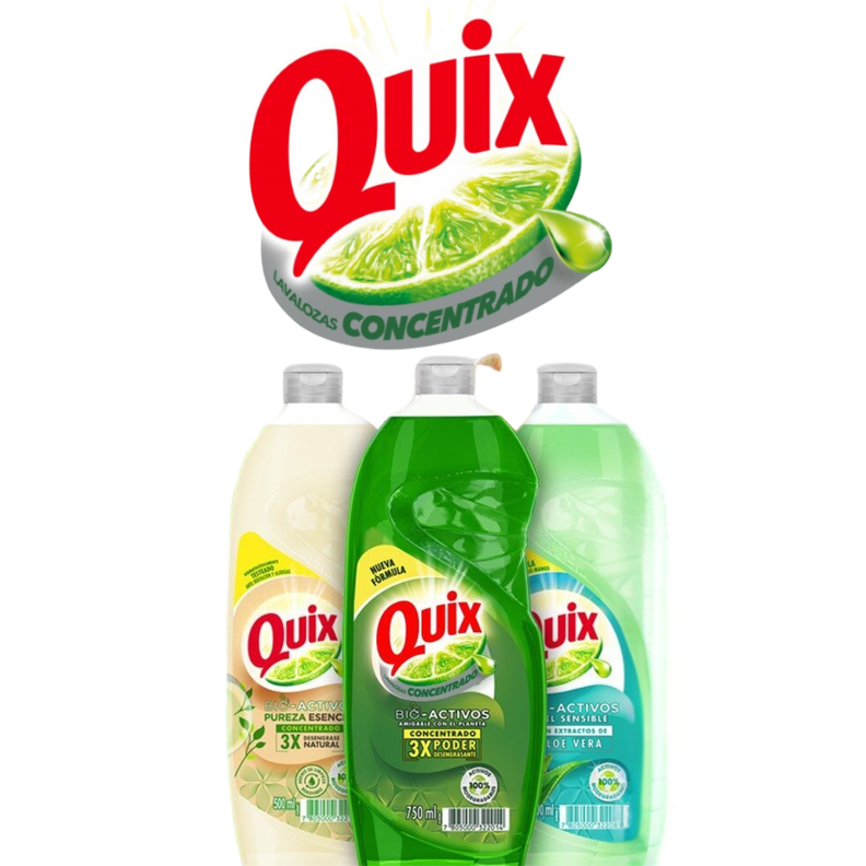 Pack 2 Lavaloza Quix Biodegradable Aroma Limón 750ml-2