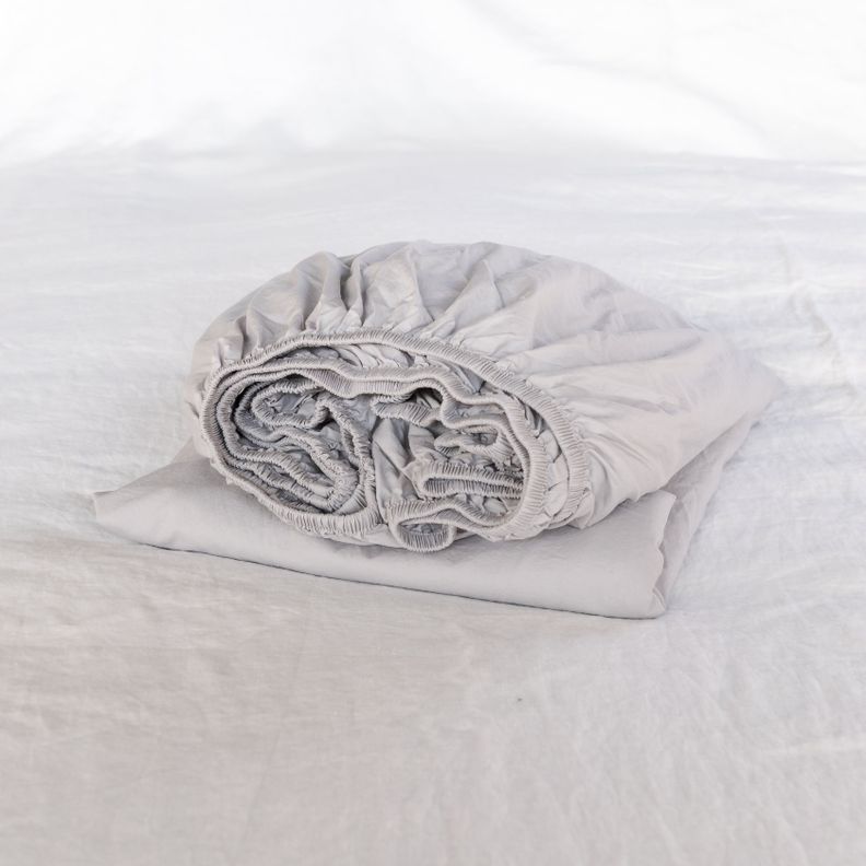 Sábana Bajera Algodón Ava - Cool Grey / 2 PL-1