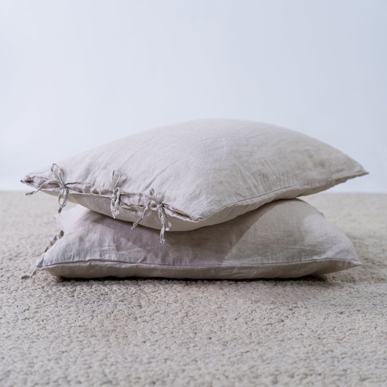 Funda Almohada Lino Lilah - Natural Claro / 50x70-1