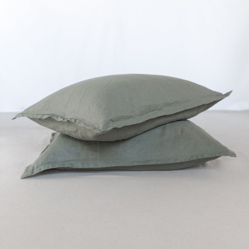 Funda Almohada Lino Lyra - Khaki / 50x70-1