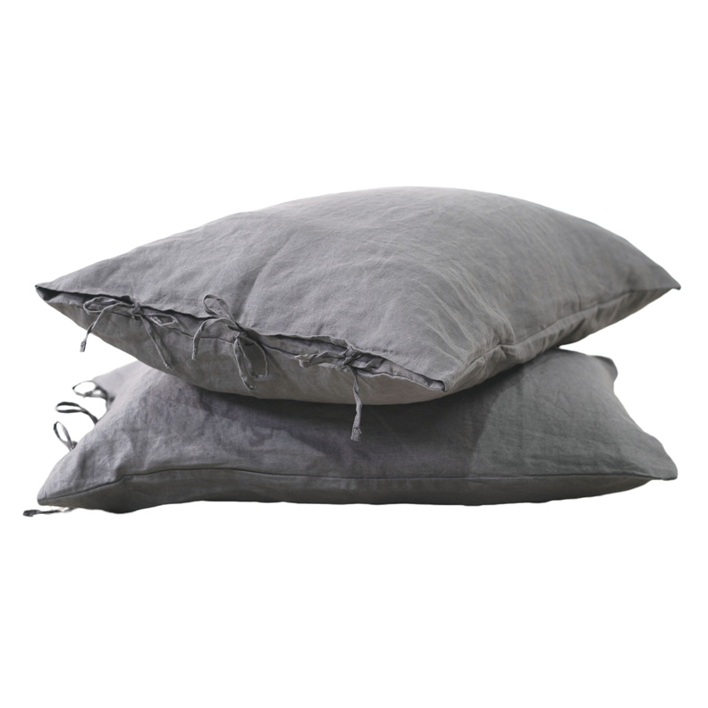 Funda Almohada Lino Lilah - Charcoal / 50x70-0