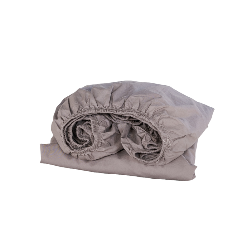 Sábana Bajera Algodón Ava - Dark Grey / 2 PL-0