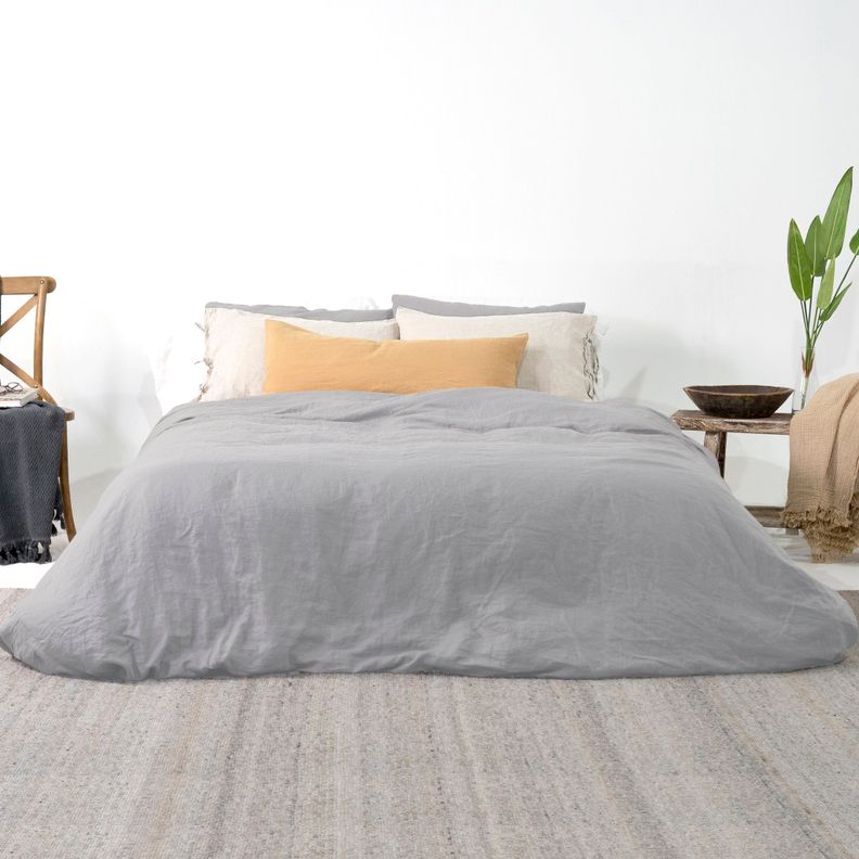 Cubreplumón Lino Ava - Cool Grey / 2 PL-1