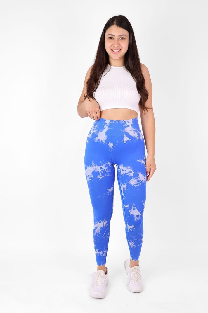 Calza Mujer Leggins Tie dye Push Up Levanta cola - Tela Premium Nylon Elasticada-2