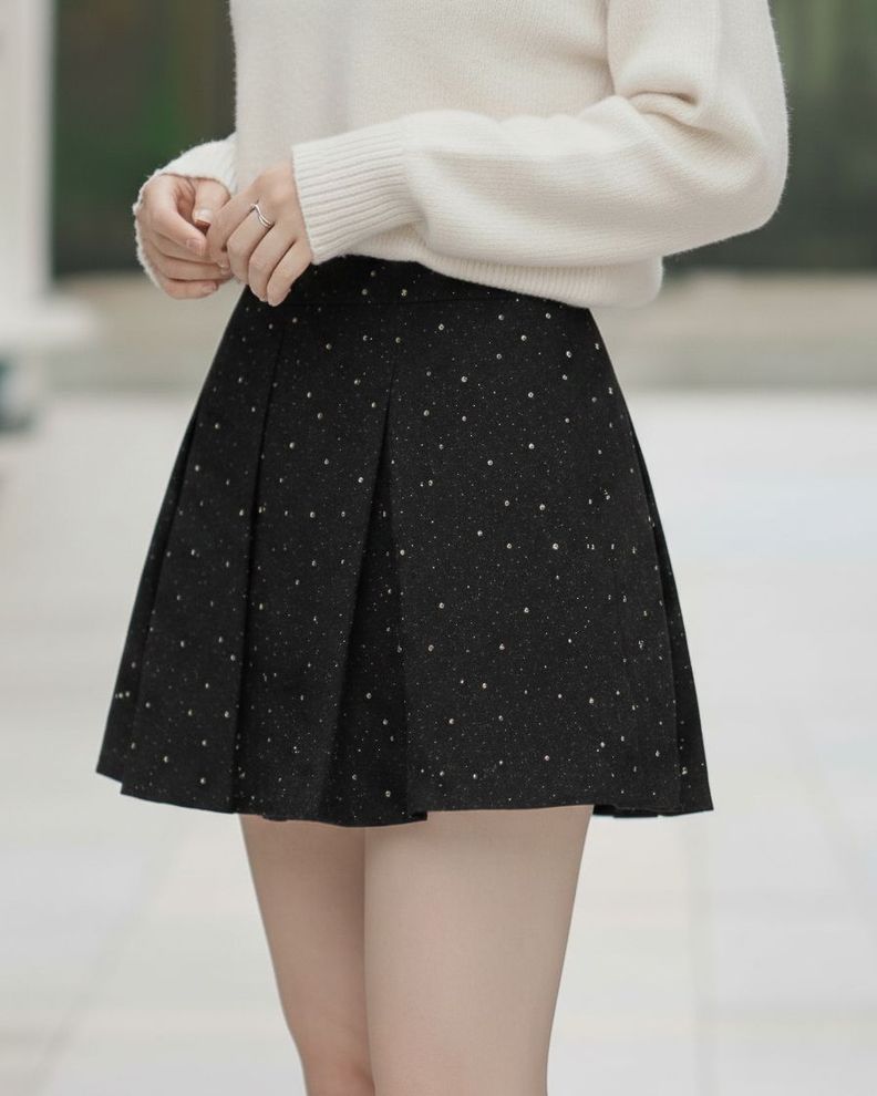 Falda Short Mujer Confeccion Nacional con Tachas - NA117