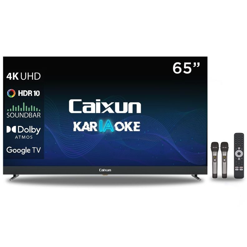 Smart TV Caixun 65” UHD 4K Karaoke Google TV-0