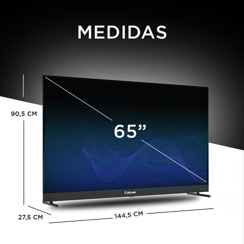 Smart TV Caixun 65” UHD 4K Karaoke Google TV-1