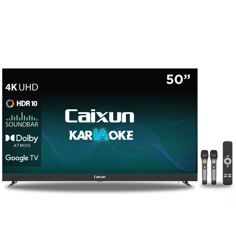 Smart TV Caixun LED 50" UHD 4K Karaoke Google TV C50VSUG-0