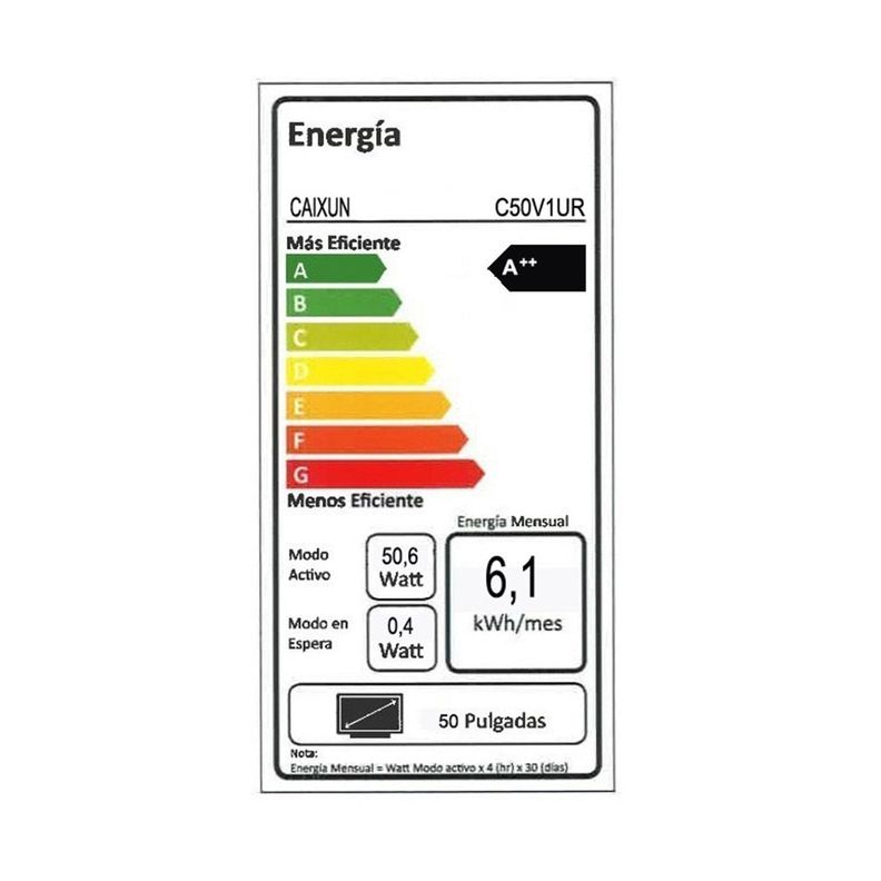 Smart TV Caixun LED 50" UHD 4K Roku TV C50V1UR-6