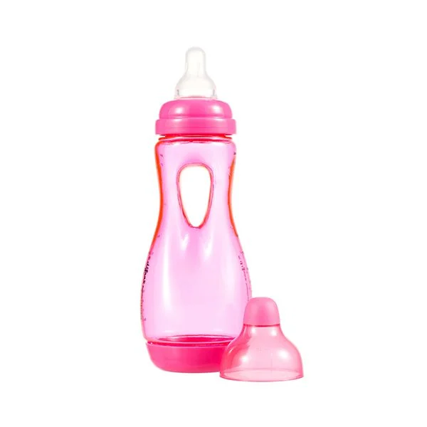 Mamadera Anticólicos Agarre Fácil Natural 240 Ml Fucsia-0