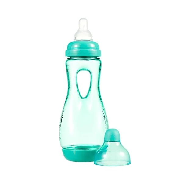 Mamadera Anticólicos Agarre Fácil Natural Turquesa 240 Ml-0
