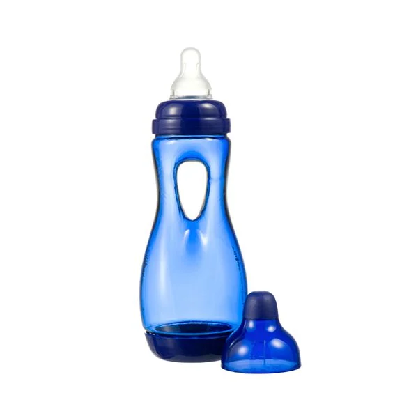 Mamadera Anticólicos Agarre Fácil Natural 240 Ml Azul Oscuro-0