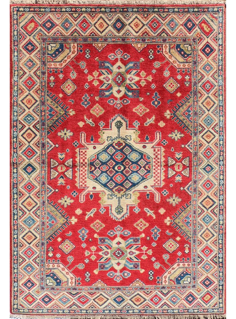 Alfombra Persa Clásica de Lana, Kazak de 1.80 x 1.20 mts., KZ193-0