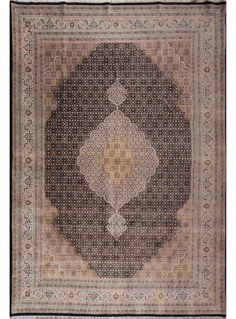 Alfombra Persa Clásica de Lana, Tabriz 3.70 x 2.80 mts, TZ001-0