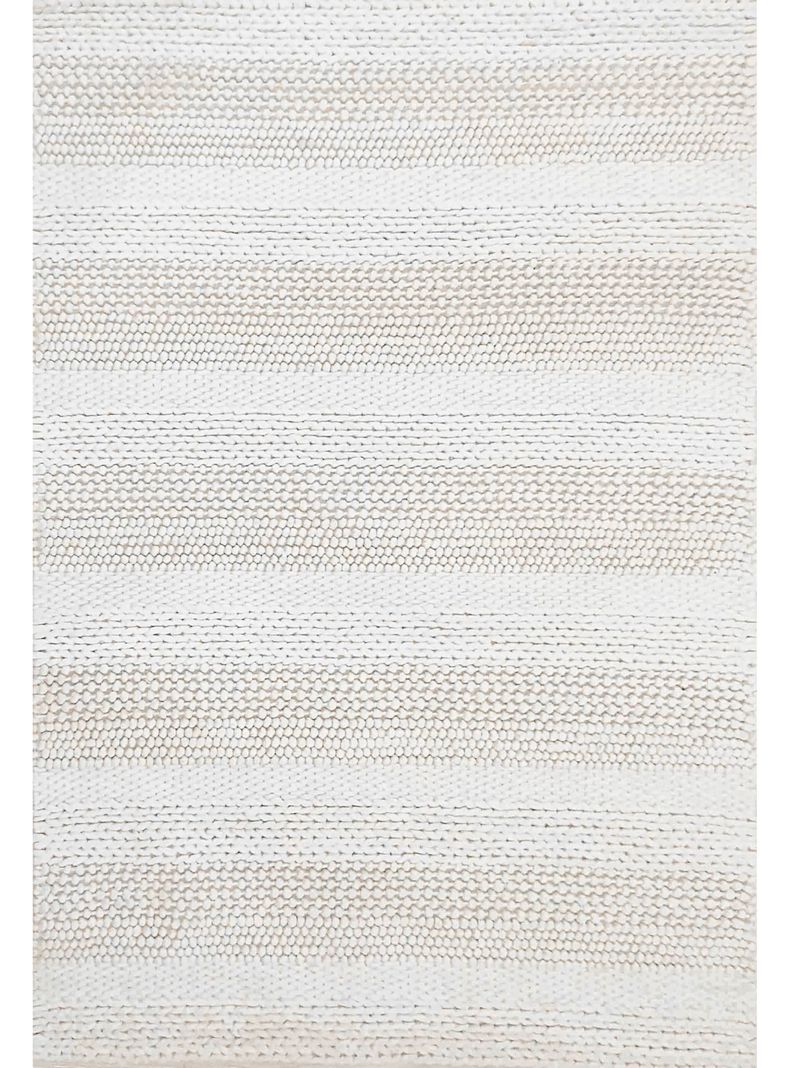 Alfombra de Lana Blanca Woolen nomad 2.40 x 1.70 mts, 0037-0