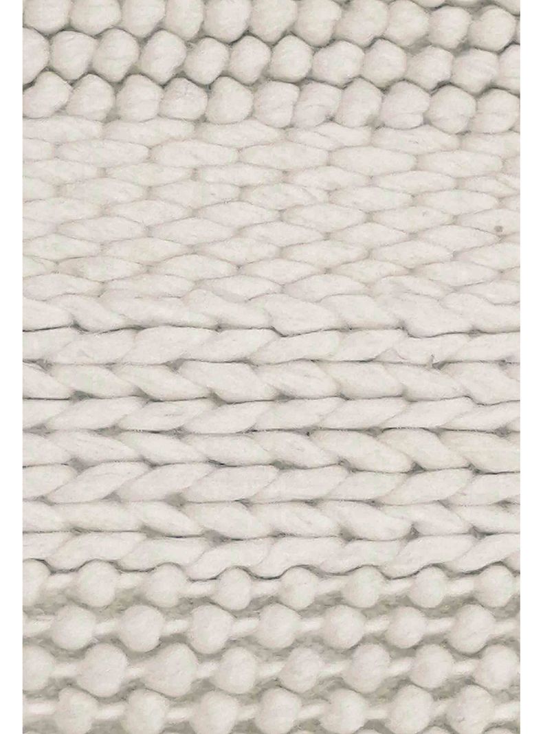 Alfombra de Lana Blanca Woolen nomad 2.40 x 1.70 mts, 0037-1
