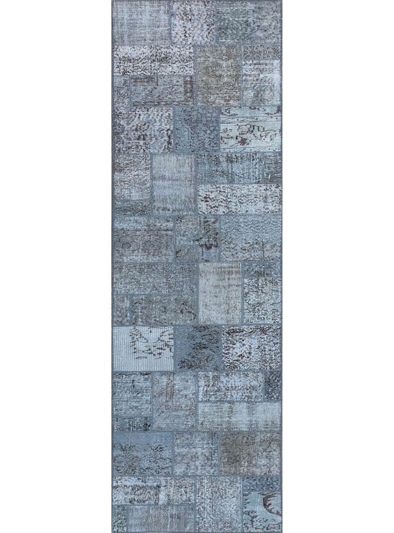 Alfombra Persa de Lana, Patchwork Estambul de 3.50 x 0.80 mts, AA013-0