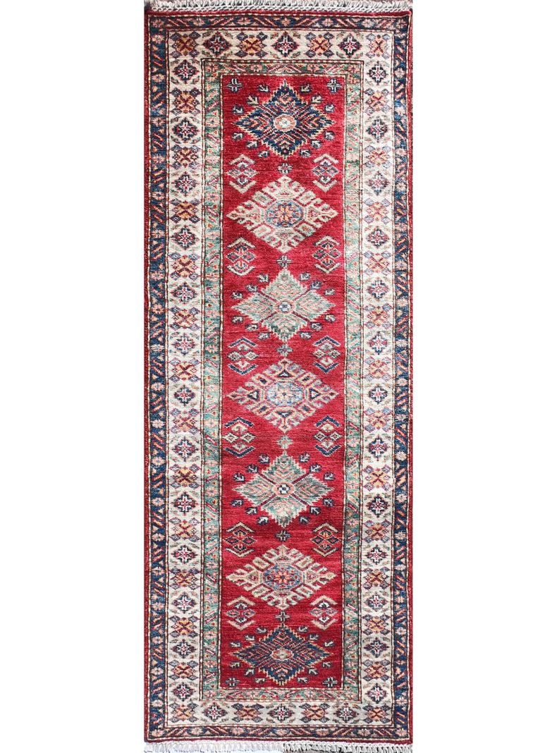 Alfombra Persa Clásica de Lana, Kazak Ghazni de 1.80 x 0.60 mts., KG124-0