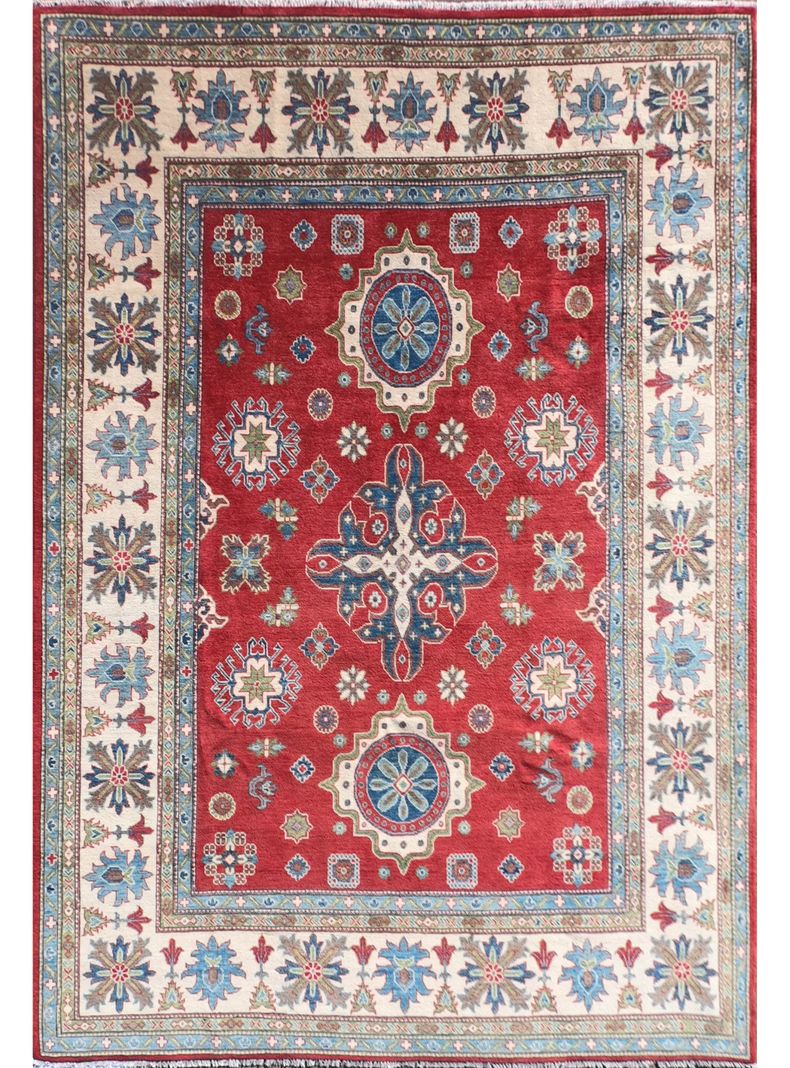 Alfombra Persa Clásica de Lana, Kazak de 2.90 x 2.40 mts., KZ208-0