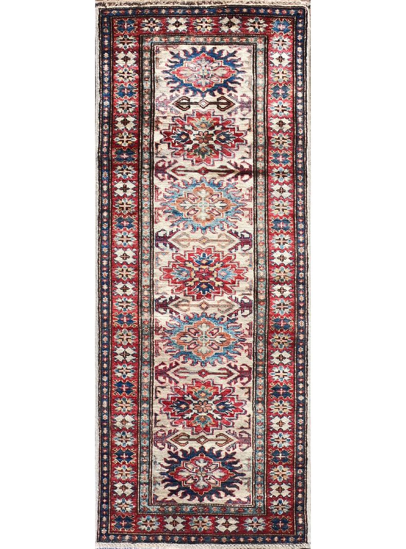 Alfombra Persa Clásica de Lana, Kazak Ghazni de 1.80 x 0.60 mts., KG123-0