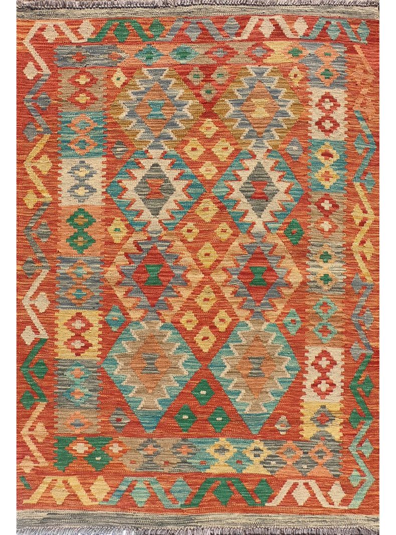 Alfombra de Lana Kelim Kashkuli 1.50 x 1.10 mts, K1581-0