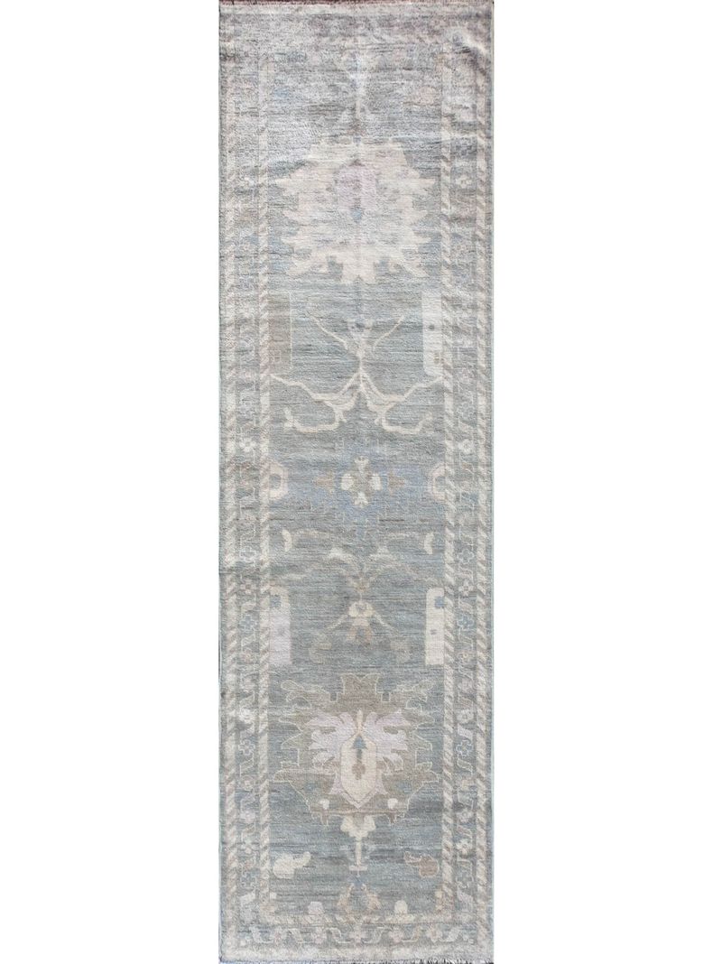 Alfombra Persa Clásica de Lana tonos neutros, Karachi 3.60 x 1.00 mts, KC040-0