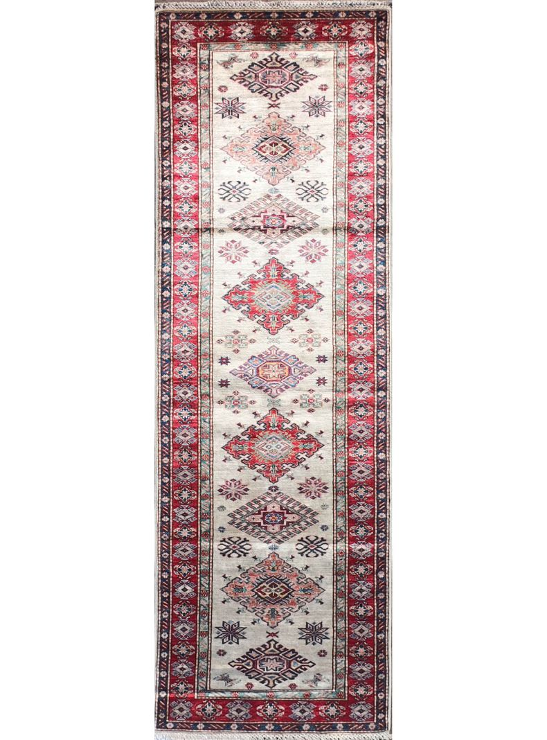 Alfombra Persa Clásica de Lana, Kazak Ghazni de 3.10 x 0.80 mts., KG132-0