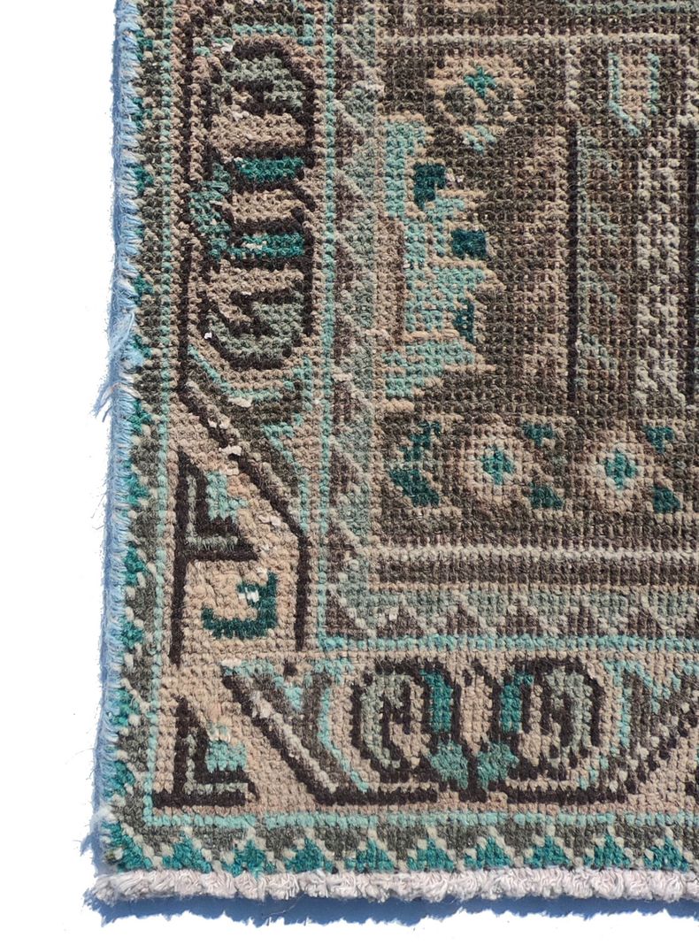 Alfombra Persa Vintage de Lana de 3.70 x 2.90 mts, AA116-2