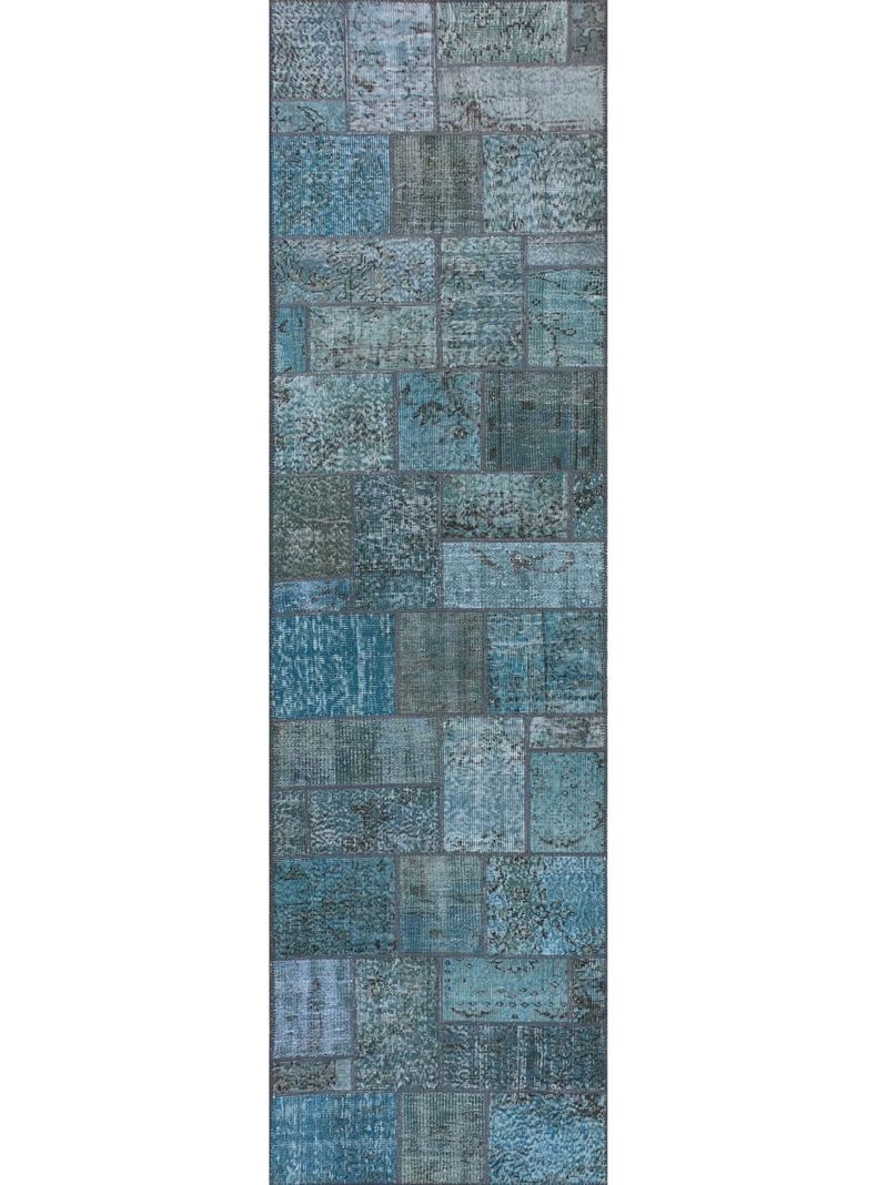 Alfombra Persa de Lana, Patchwork Estambul de 3.50 x 0.80 mts, AA012-0