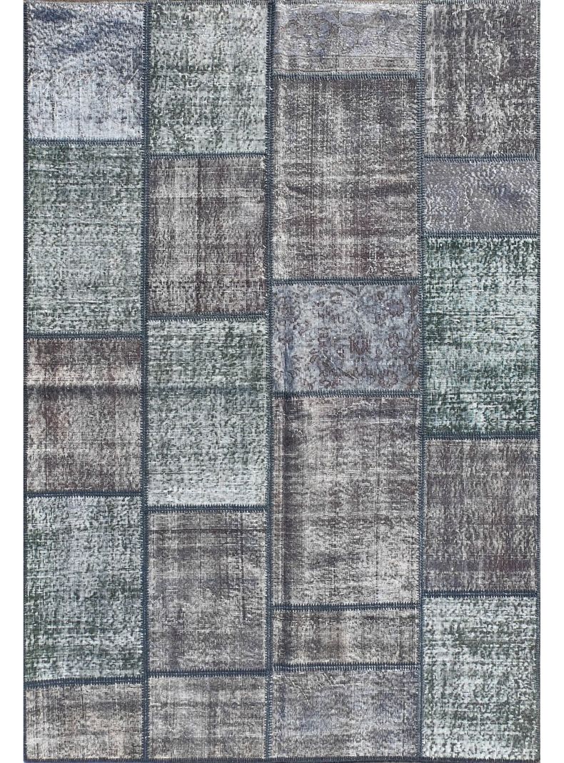 Alfombra Persa de Lana, Patchwork Vintage de 2.40 x 1.70 mts, AA059-0