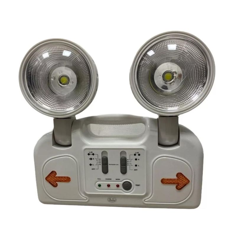 Lampara De Emergencia 2 Focos LED 10W Blanco-1