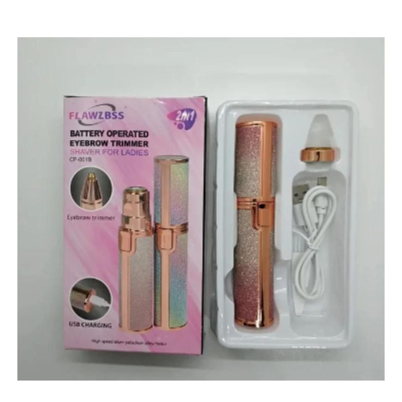 Depiladora Facial 2En1 Femenino Portatil Recargable Luz LED-2