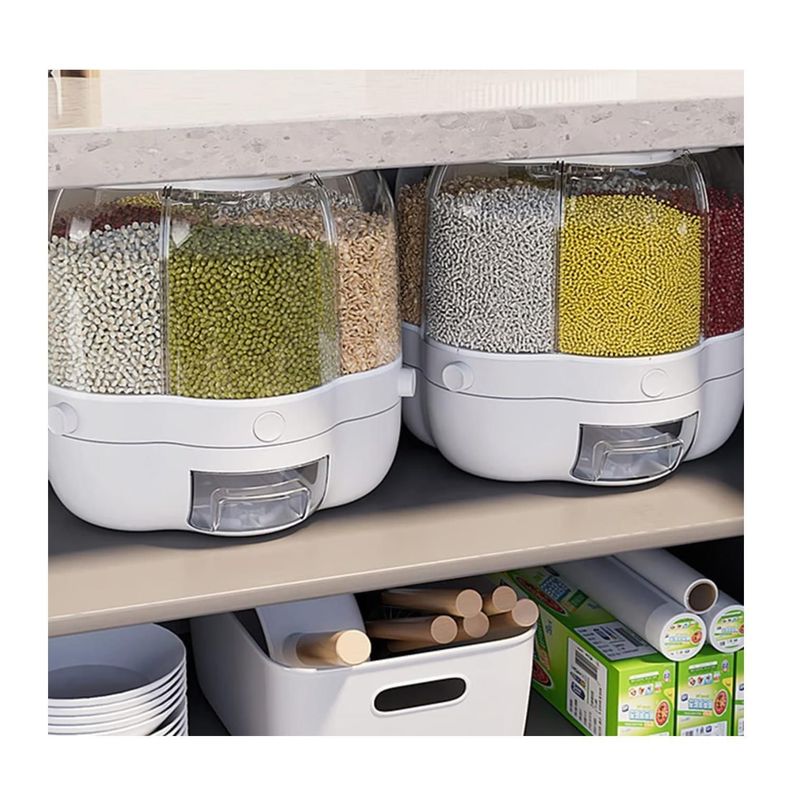 Dispensador De Granos Cereales Nueces Giratorio Cocina-2