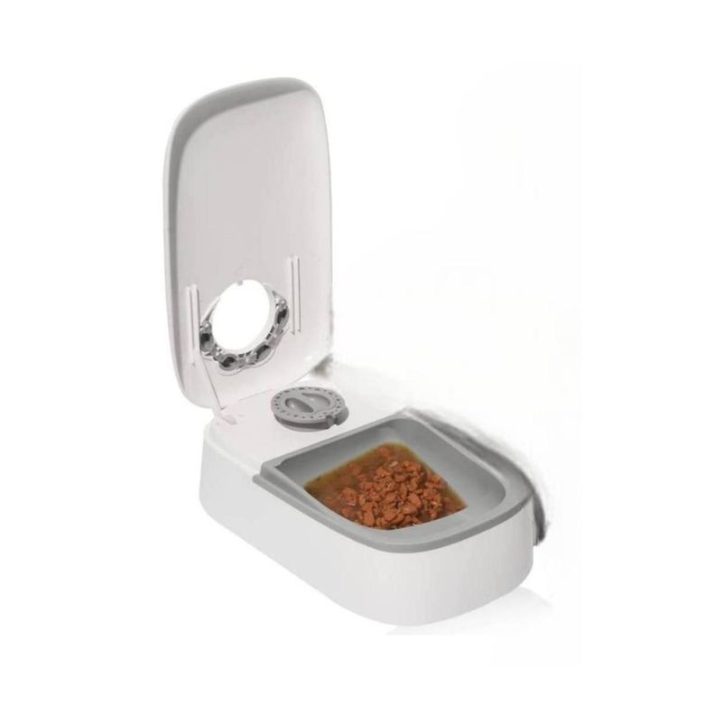 Plato De Comida Automatico Temporizador Para Perros Gatos Mascotas-0