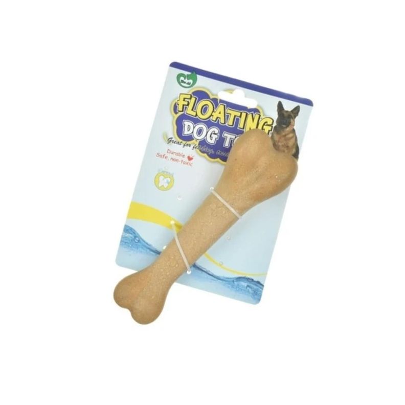 Juguete Para Perro Hueso Flotante 17cm De Goma Mascotas-2