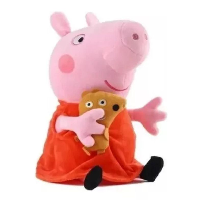 Juguete Peluche Peppa Pig 25cm Felpa Rosado Infantil-0