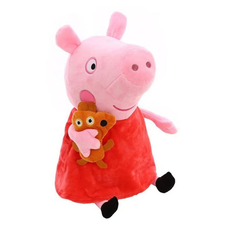 Juguete Peluche Peppa Pig 25cm Felpa Rosado Infantil-1