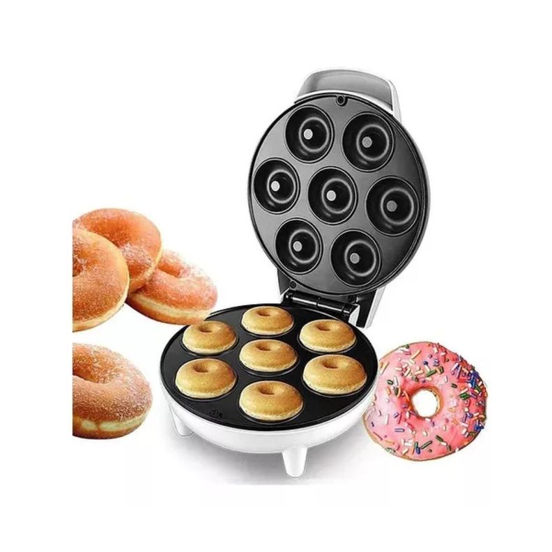Maquina Para Hacer 7 Mini Donas 850W Antiadherente R572-1
