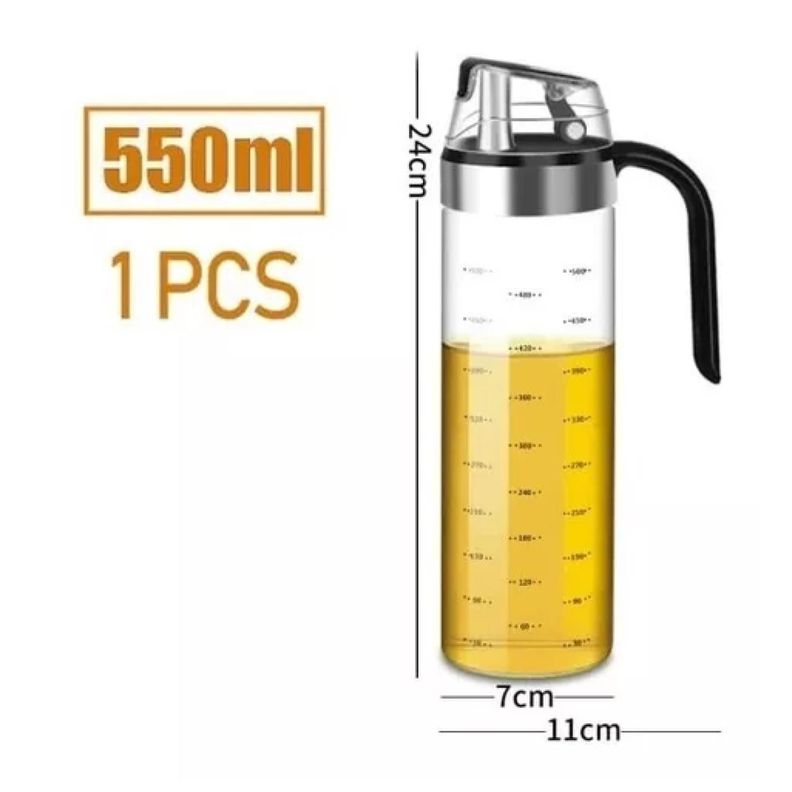 Botella De Aceite 550ml Con Tapa De Apertura-1
