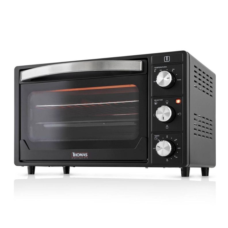 Horno Electrico 25L 1500W 250°C Negro Grill TH-25N01-3