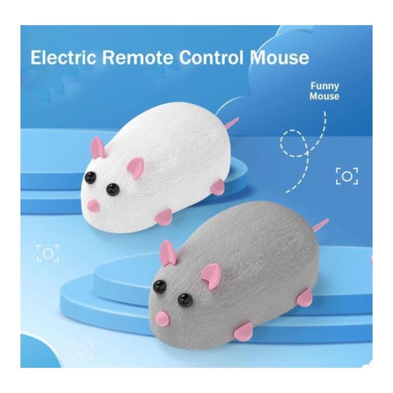 Juguete Interactivo Raton Con Control Para Gatos Mascotas-1