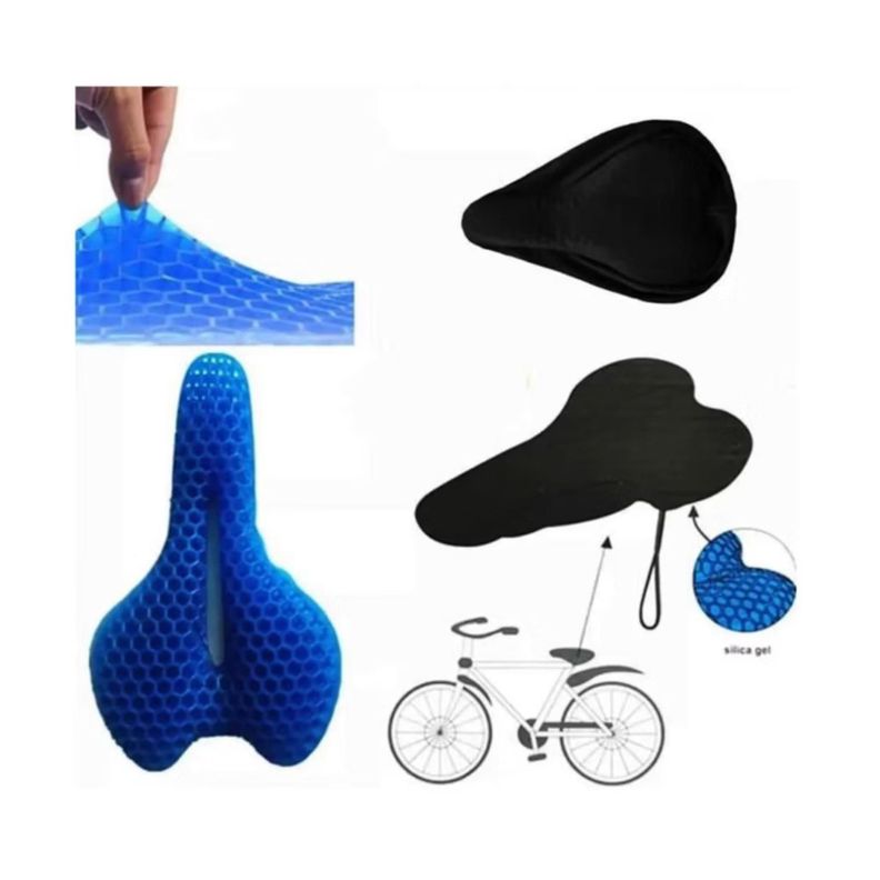 Funda De Cojin Sillin Ergonomico Acolchado Gel Para Bicicleta-1