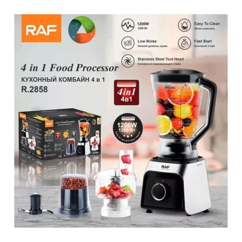Procesador De alimentos 1200W Licuadora 4 En 1 R2858 Raf-3