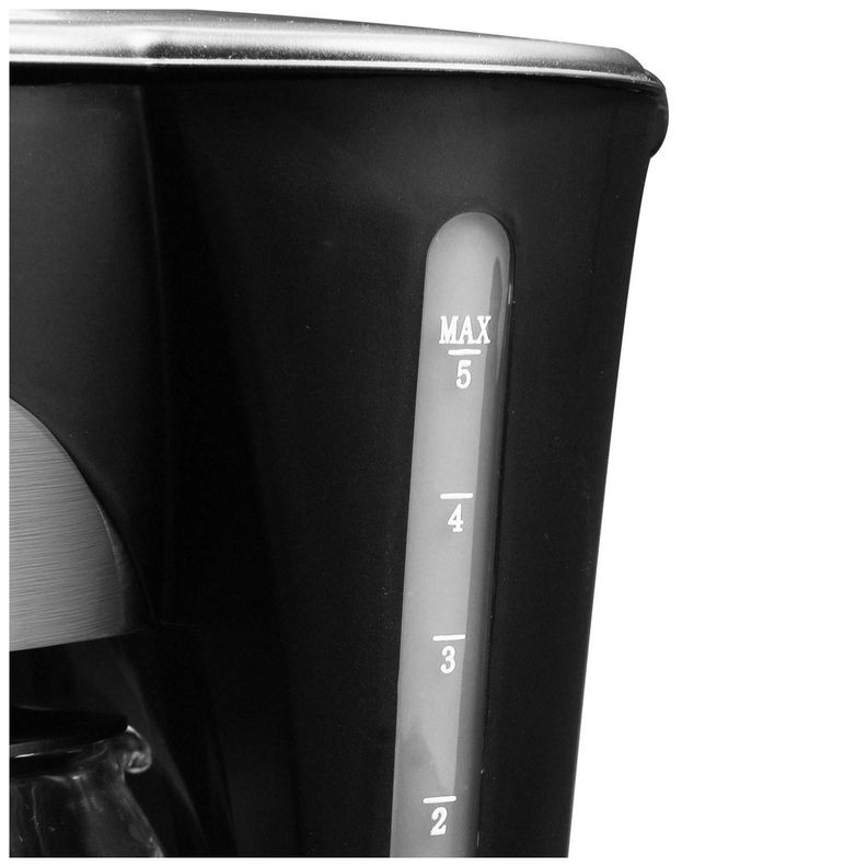 Cafetera Electrica Con Jarra De Vidrio 800W Negra TH-130-1