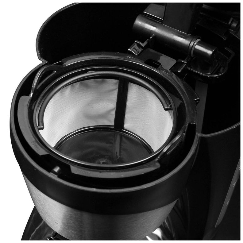 Cafetera Electrica Con Jarra De Vidrio 800W Negra TH-130-2